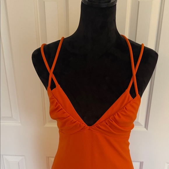 Tanya Taylor Vibrant Orange Maxi Dress - Picture 3 of 14